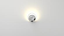  GRW-S-MBK-SN1-PI - Peanuts® Gravy Wall Sconce - Metallic Black body, Snoopy plates - Plug-in